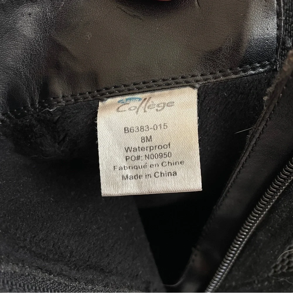 Aqua College Lisa Waterproof Black Suede Wedge Winter Boots side-zip 8 - Picture 7 of 12